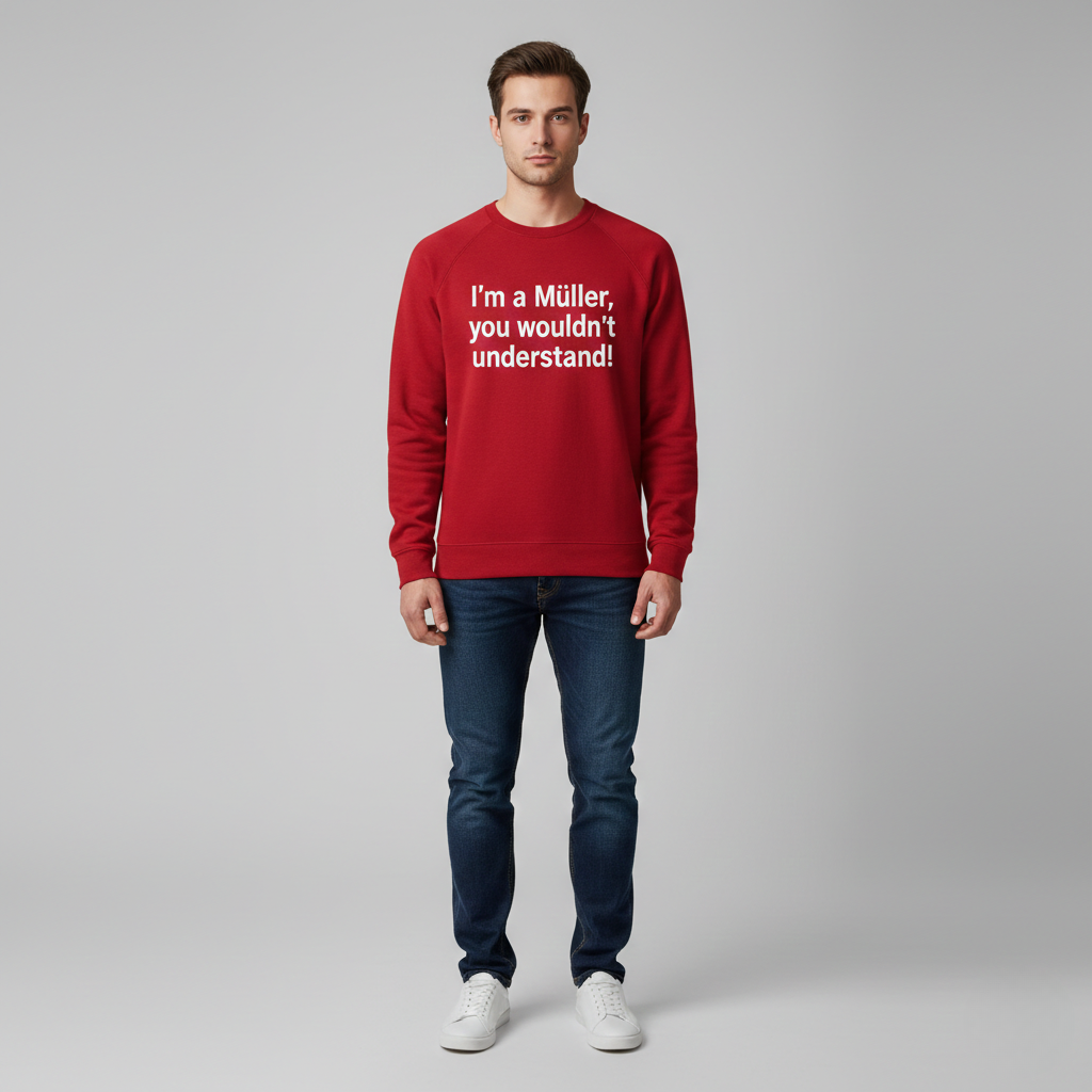 Sweat-shirt personnalisé avec nom de famille - Muller