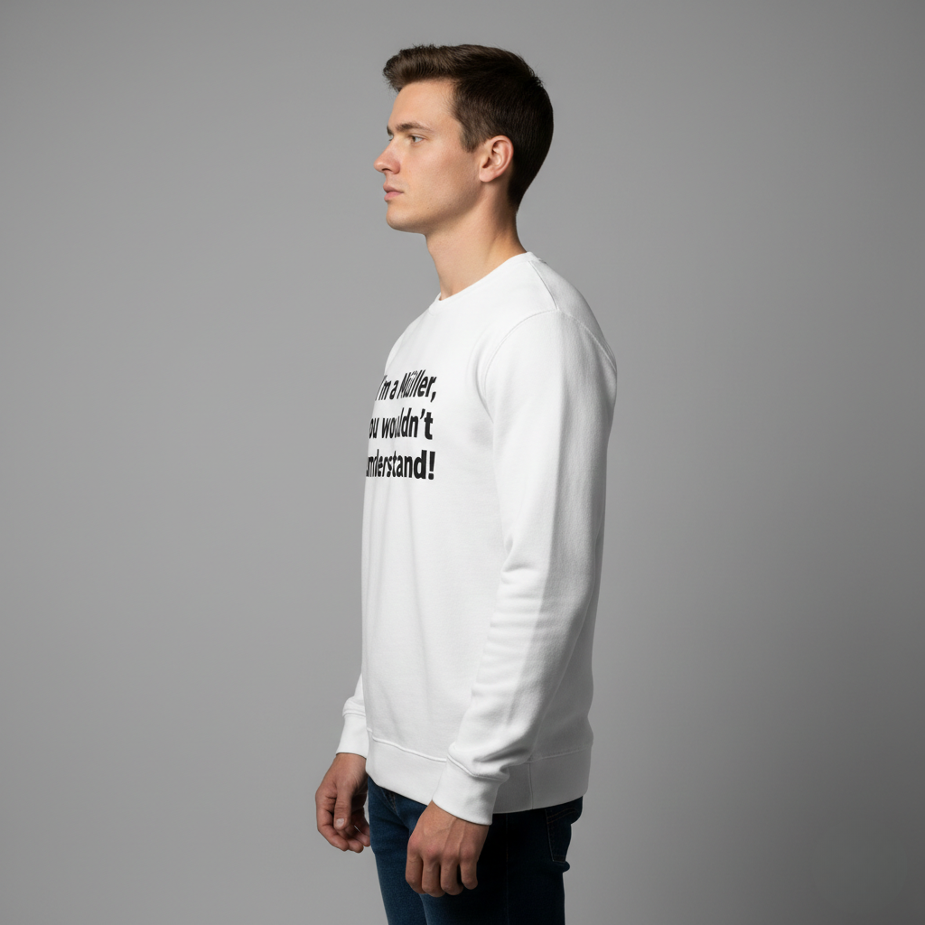 Sweat-shirt personnalisé avec nom de famille - Muller