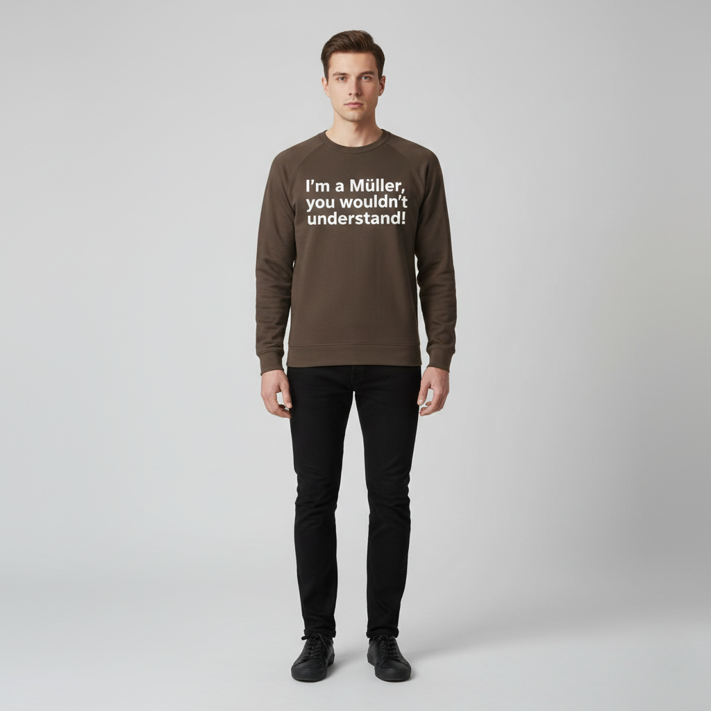 Sweat-shirt personnalisé avec nom de famille - Muller