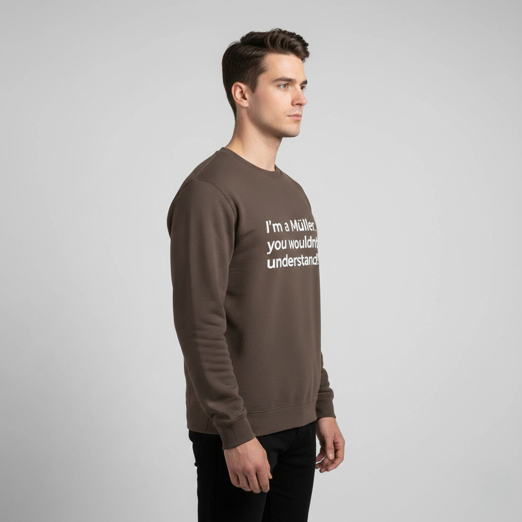 Sweat-shirt personnalisé avec nom de famille - Muller