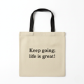 Sac fourre-tout en toile personnalisé - Keep Going