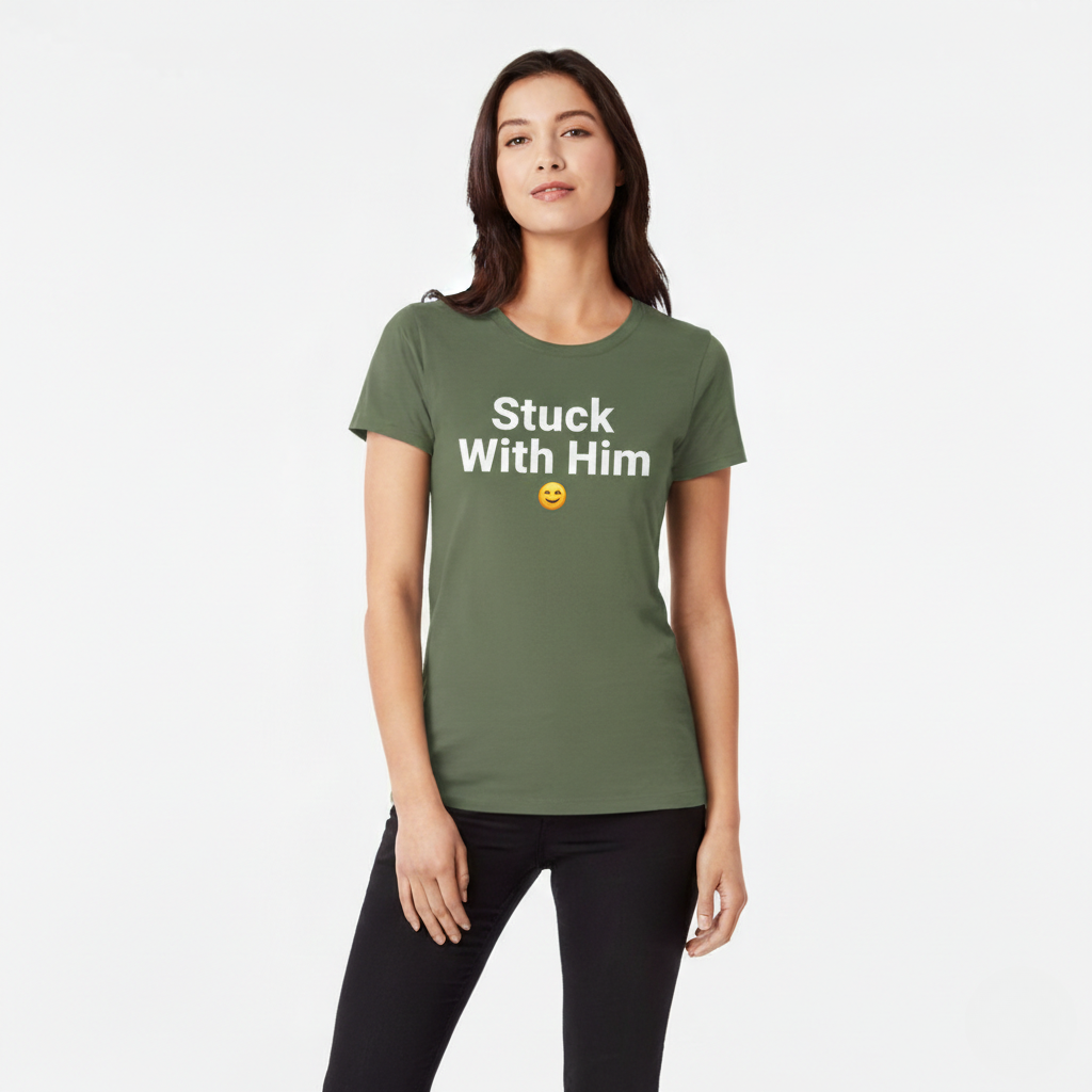 T-shirt Pour Couple - Stuck With Him