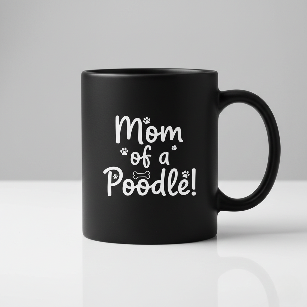 Tasse personnalisée pour les parents d'animaux de compagnie - Poodle