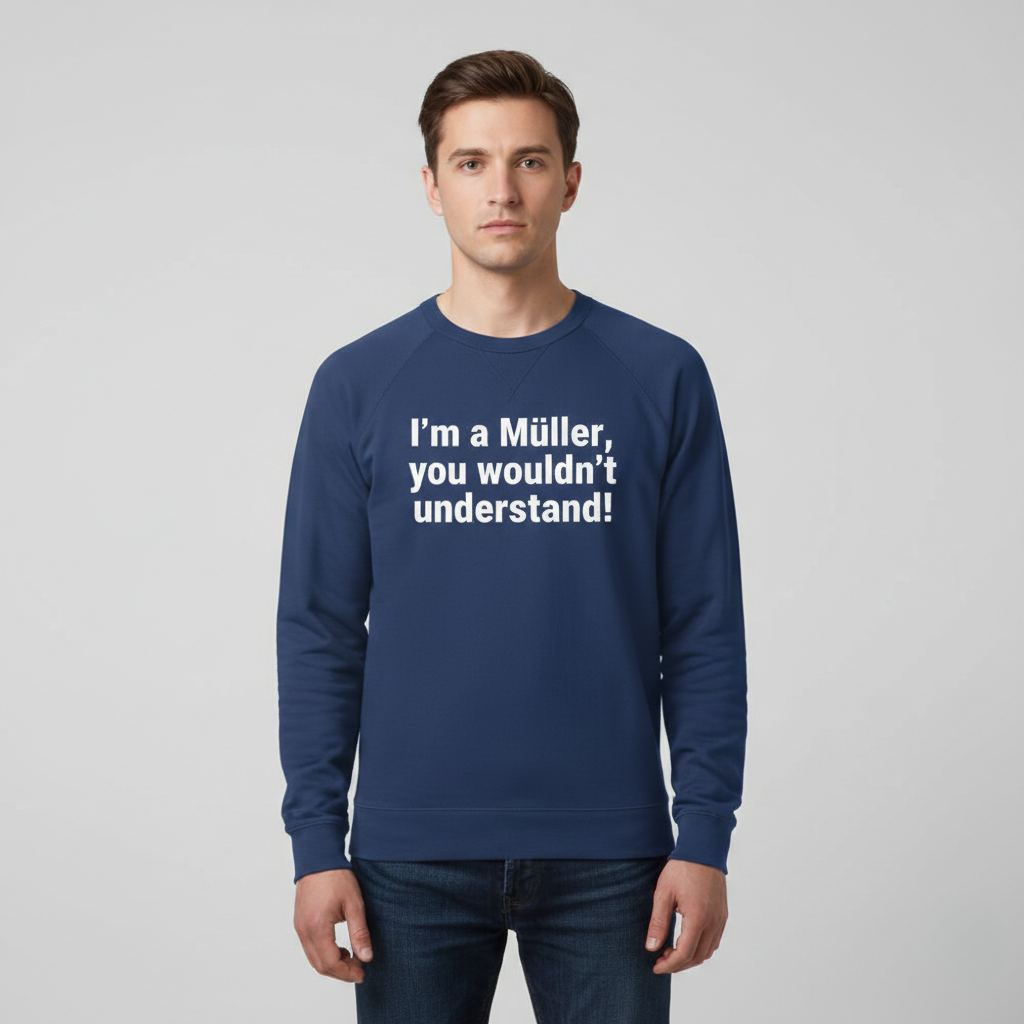 Sweat-shirt personnalisé avec nom de famille - Muller