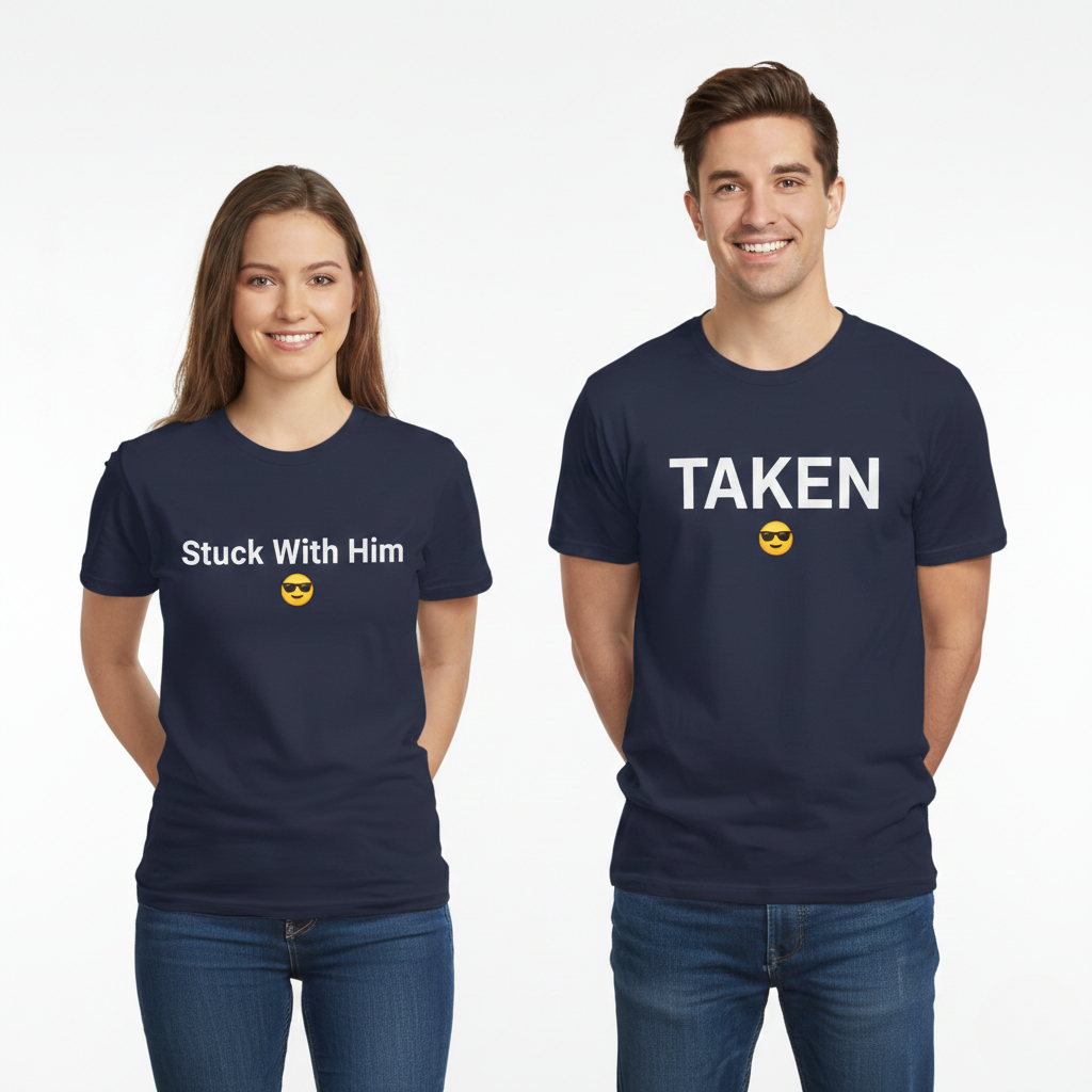 T-shirt Pour Couple - Taken