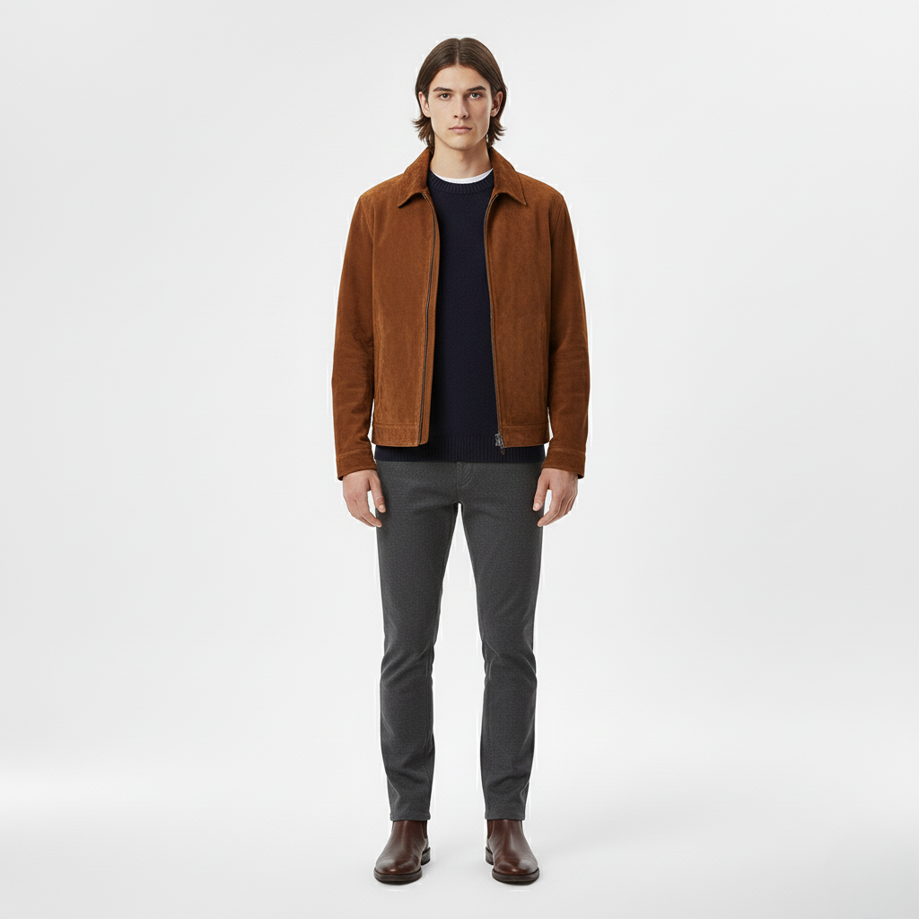 Chaqueta de ante